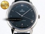 De Ville Date SS MKF 1:1 Best Edition Dark Gray Dial Roman Marker on Black Leather Strap A8800 - Görsel 4