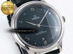 De Ville Date SS MKF 1:1 Best Edition Dark Gray Dial Roman Marker on Black Leather Strap A8800 - Görsel 5