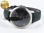 De Ville Date SS MKF 1:1 Best Edition Dark Gray Dial Roman Marker on Black Leather Strap A8800 - Görsel 6