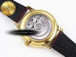 De Ville Date YG MKF 1:1 Best Edition White Textured Dial Roman Marker on Brown Leather Strap A8800 - Görsel 16