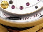 De Ville Date YG MKF 1:1 Best Edition White Textured Dial Roman Marker on Brown Leather Strap A8800 - Görsel 21