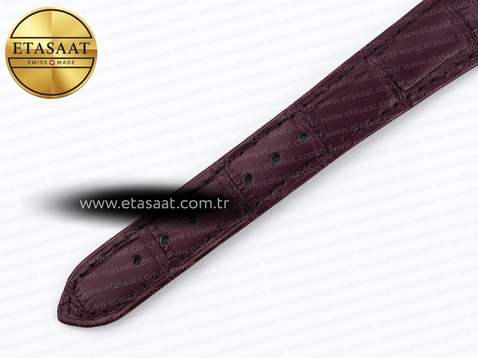 De Ville Date YG MKF 1:1 Best Edition White Textured Dial Roman Marker on Brown Leather Strap A8800 - Görsel 24