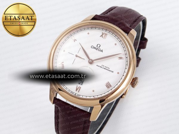 De Ville Power Reserve RG MKF 1:1 Best Edition White Dial on Brown Leather Strap A8810