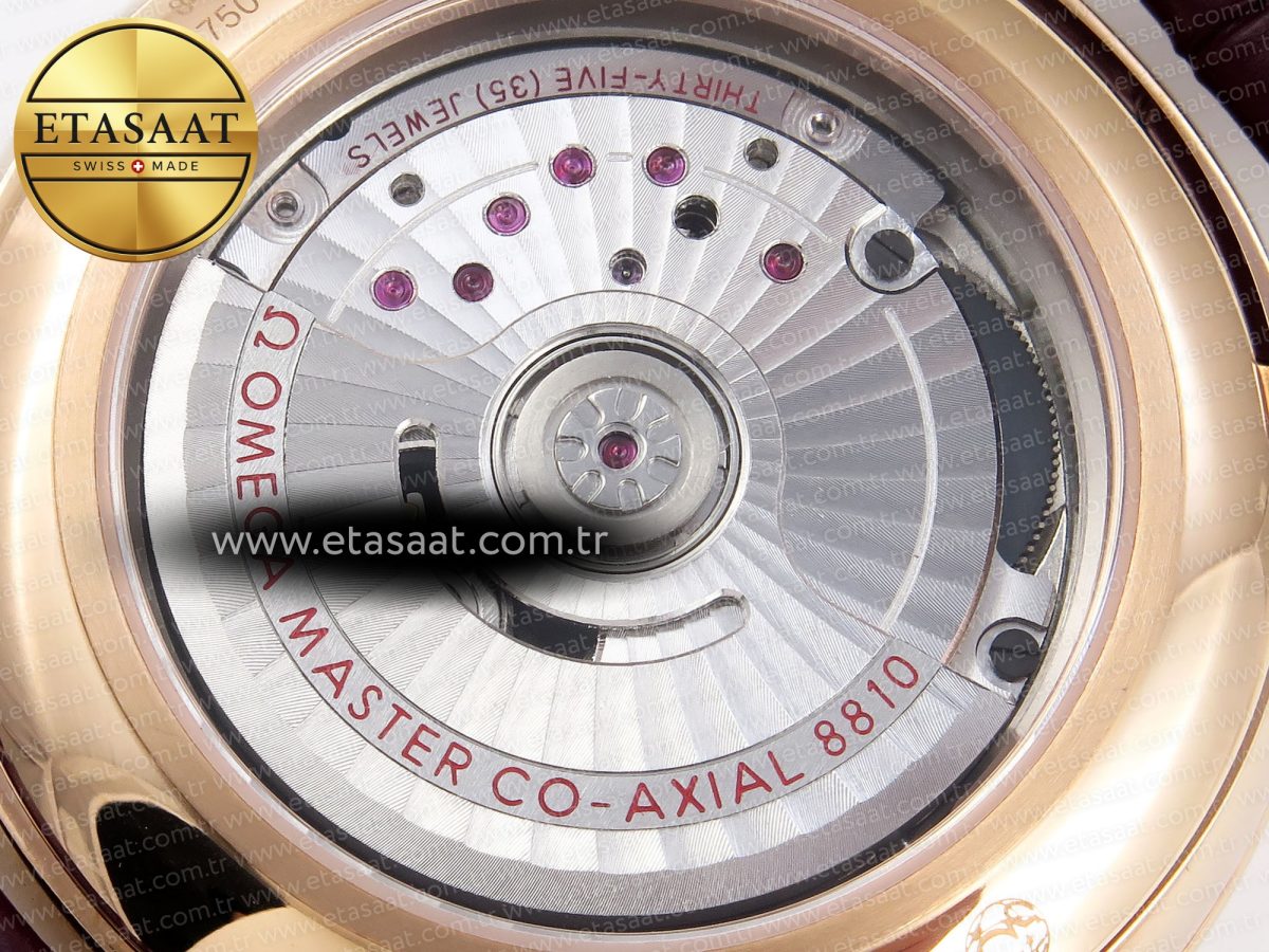 De Ville Power Reserve RG MKF 1:1 Best Edition White Dial on Brown Leather Strap A8810 - Görsel 19