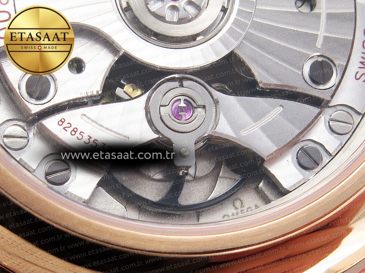 De Ville Power Reserve RG MKF 1:1 Best Edition White Dial on Brown Leather Strap A8810 - Görsel 21