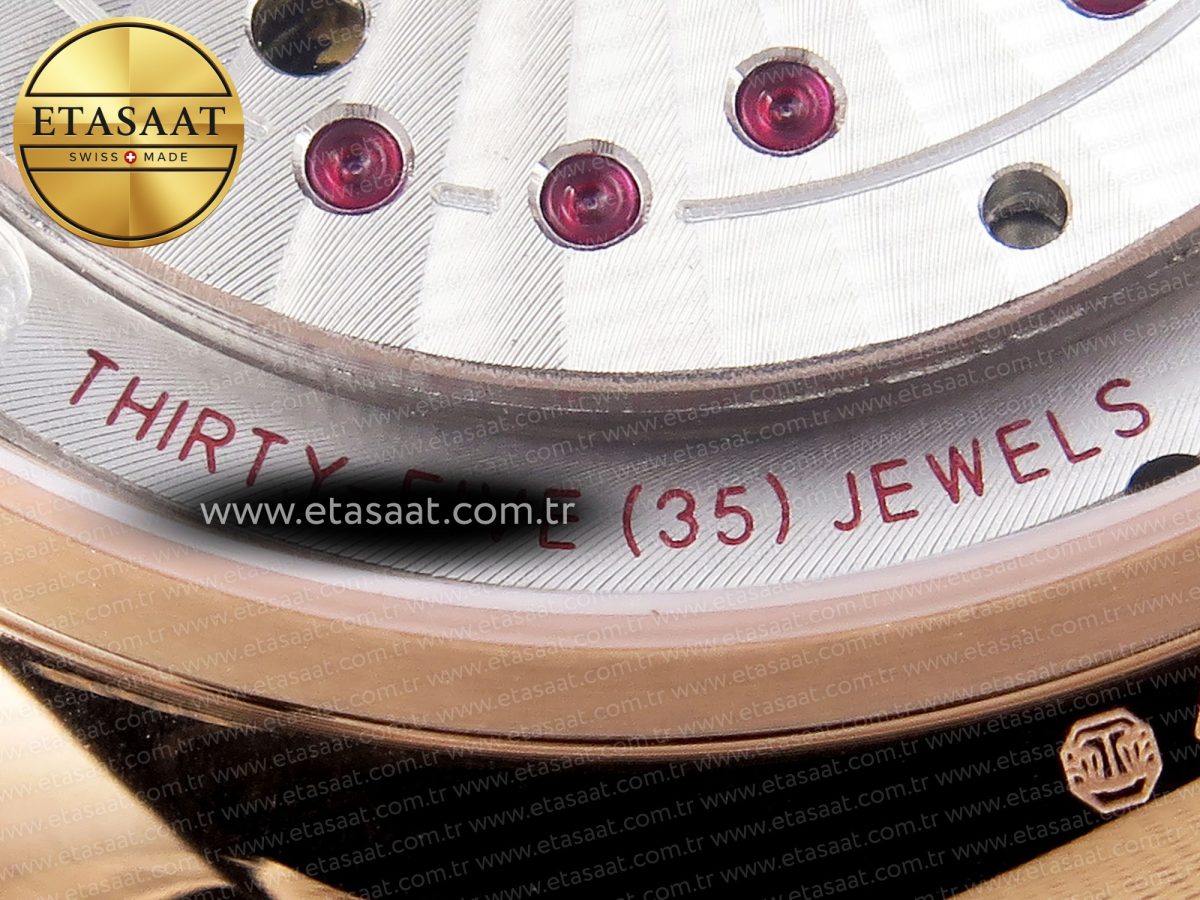 De Ville Power Reserve RG MKF 1:1 Best Edition White Dial on Brown Leather Strap A8810 - Görsel 22