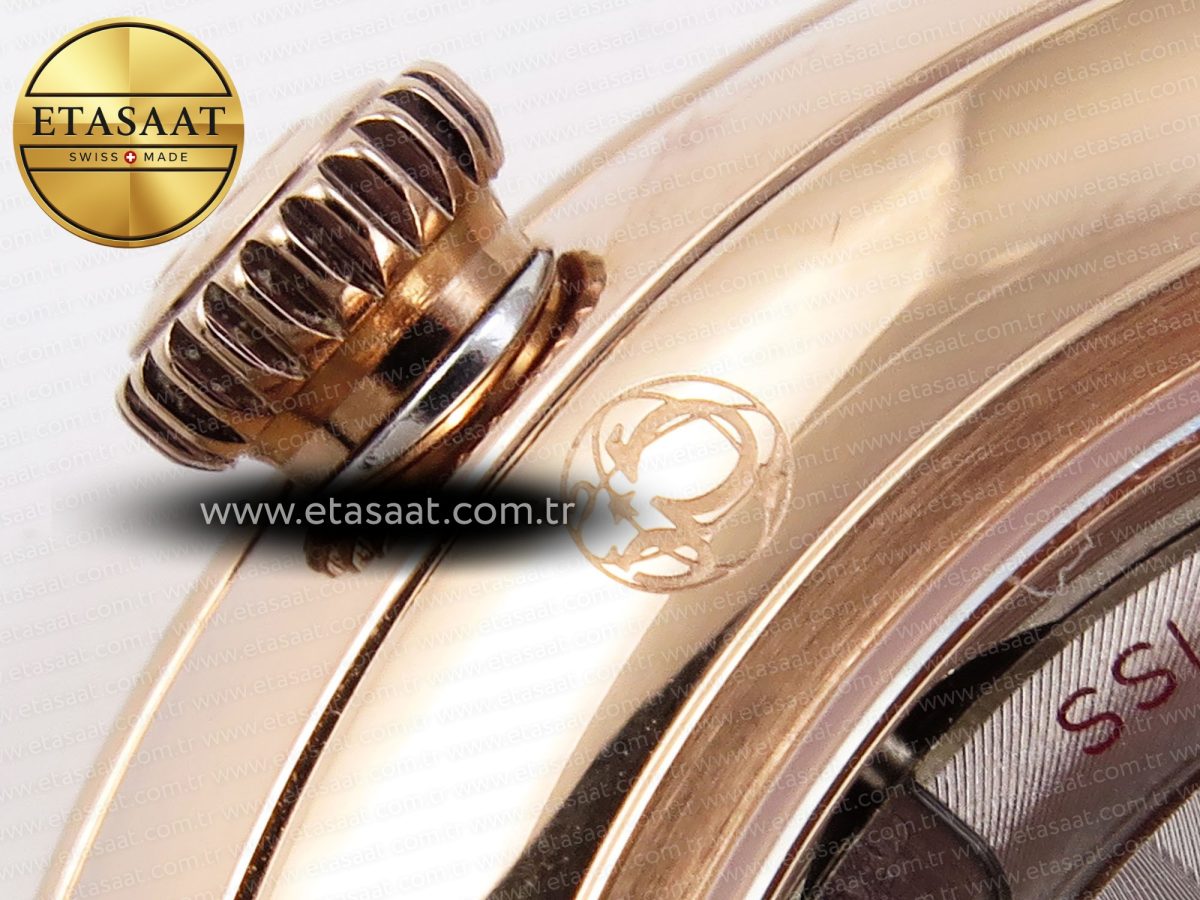 De Ville Power Reserve RG MKF 1:1 Best Edition White Dial on Brown Leather Strap A8810 - Görsel 25