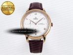 De Ville Power Reserve RG MKF 1:1 Best Edition White Dial on Brown Leather Strap A8810 - Görsel 3