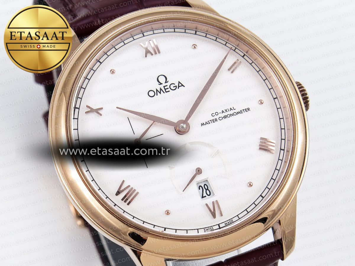 De Ville Power Reserve RG MKF 1:1 Best Edition White Dial on Brown Leather Strap A8810 - Görsel 5