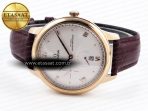 De Ville Power Reserve RG MKF 1:1 Best Edition White Dial on Brown Leather Strap A8810 - Görsel 6