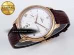 De Ville Power Reserve RG MKF 1:1 Best Edition White Dial on Brown Leather Strap A8810 - Görsel 7