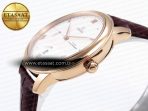 De Ville Power Reserve RG MKF 1:1 Best Edition White Dial on Brown Leather Strap A8810 - Görsel 8