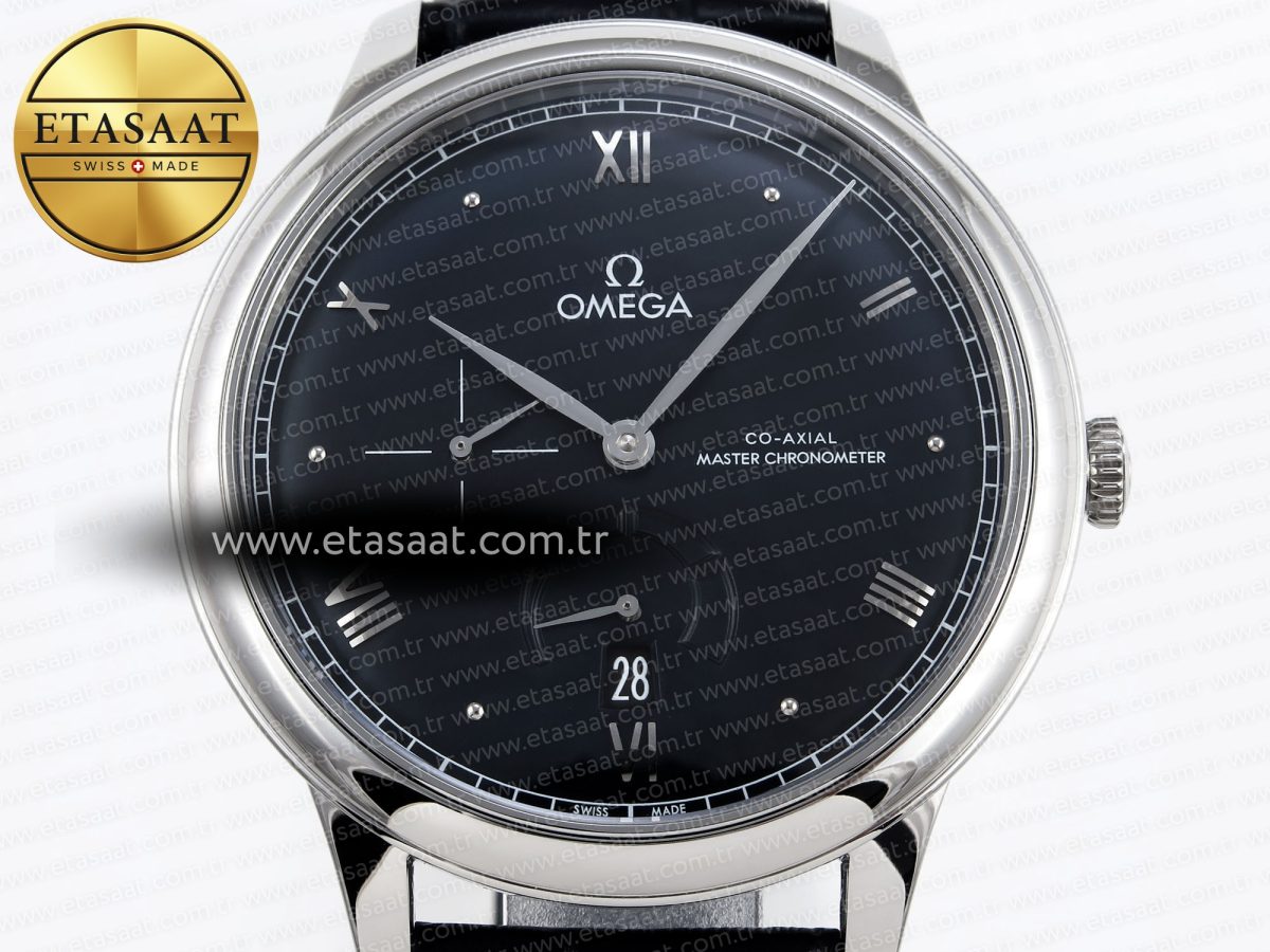 De Ville Power Reserve SS MKF 1:1 Best Edition Black Dial on Black Leather Strap A8810 - Görsel 4