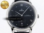 De Ville Power Reserve SS MKF 1:1 Best Edition Black Dial on Black Leather Strap A8810 - Görsel 4
