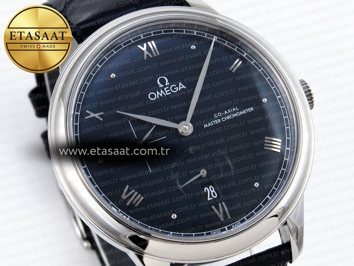 De Ville Power Reserve SS MKF 1:1 Best Edition Black Dial on Black Leather Strap A8810 - Görsel 5