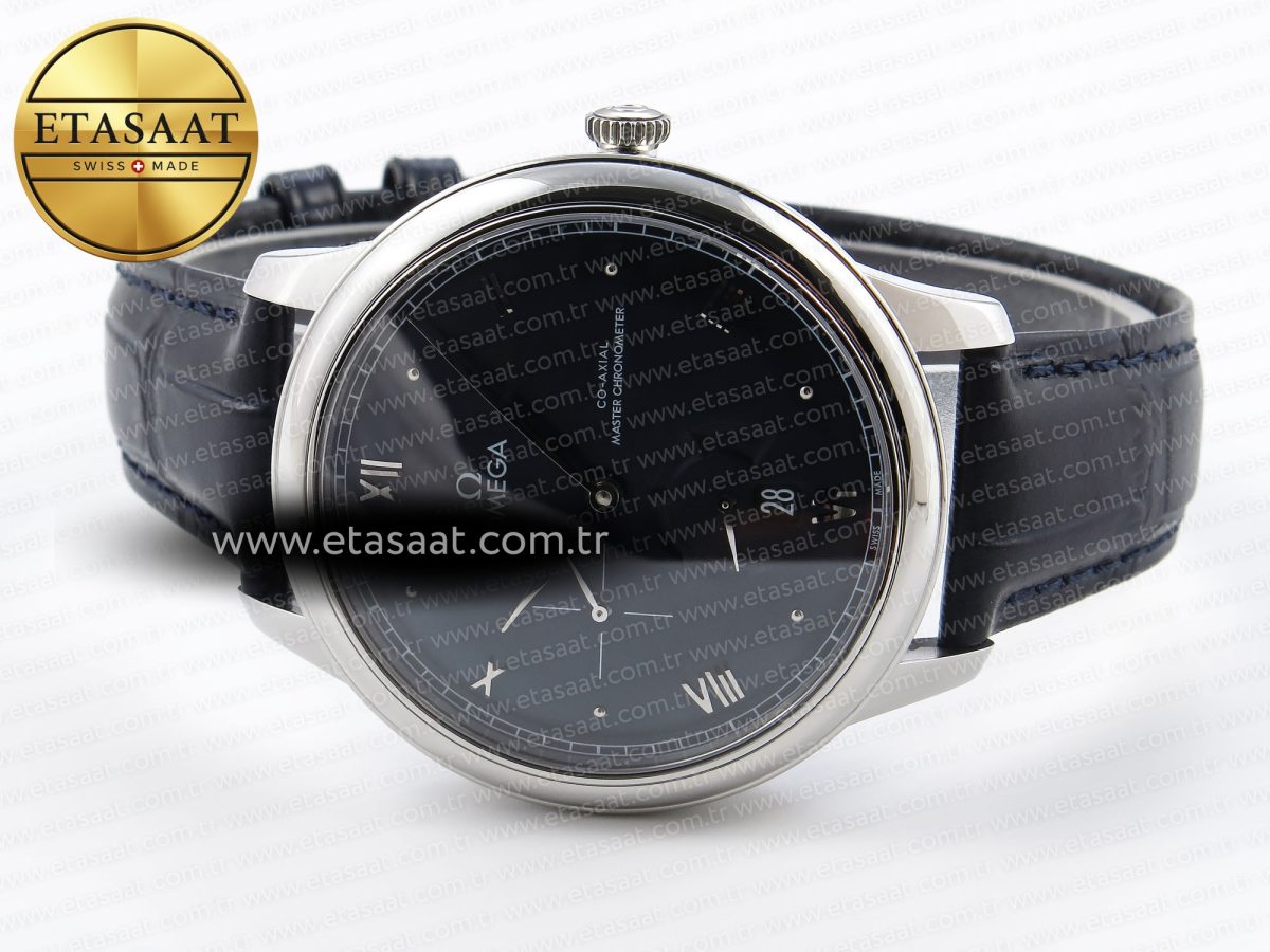 De Ville Power Reserve SS MKF 1:1 Best Edition Black Dial on Black Leather Strap A8810 - Görsel 6