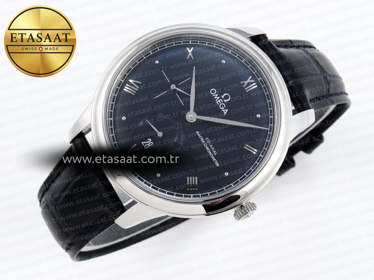 De Ville Power Reserve SS MKF 1:1 Best Edition Black Dial on Black Leather Strap A8810 - Görsel 7