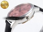 De Ville Power Reserve SS MKF 1:1 Best Edition Pink Dial on Black Leather Strap - Görsel 8