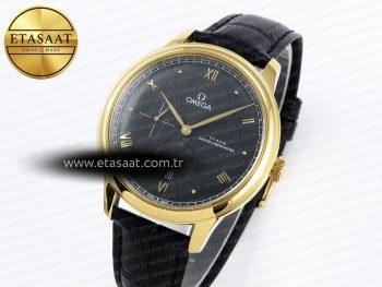 De Ville Power Reserve YG MKF 1:1 Best Edition Black Dial on Black Leather Strap A8810