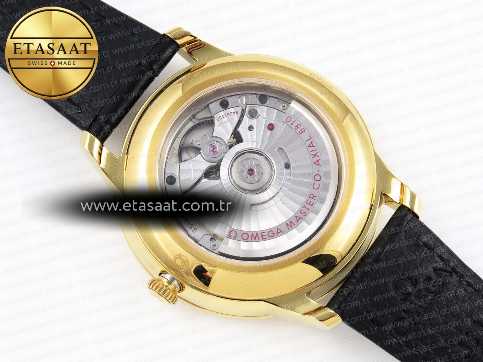 De Ville Power Reserve YG MKF 1:1 Best Edition Black Dial on Black Leather Strap A8810 - Görsel 18