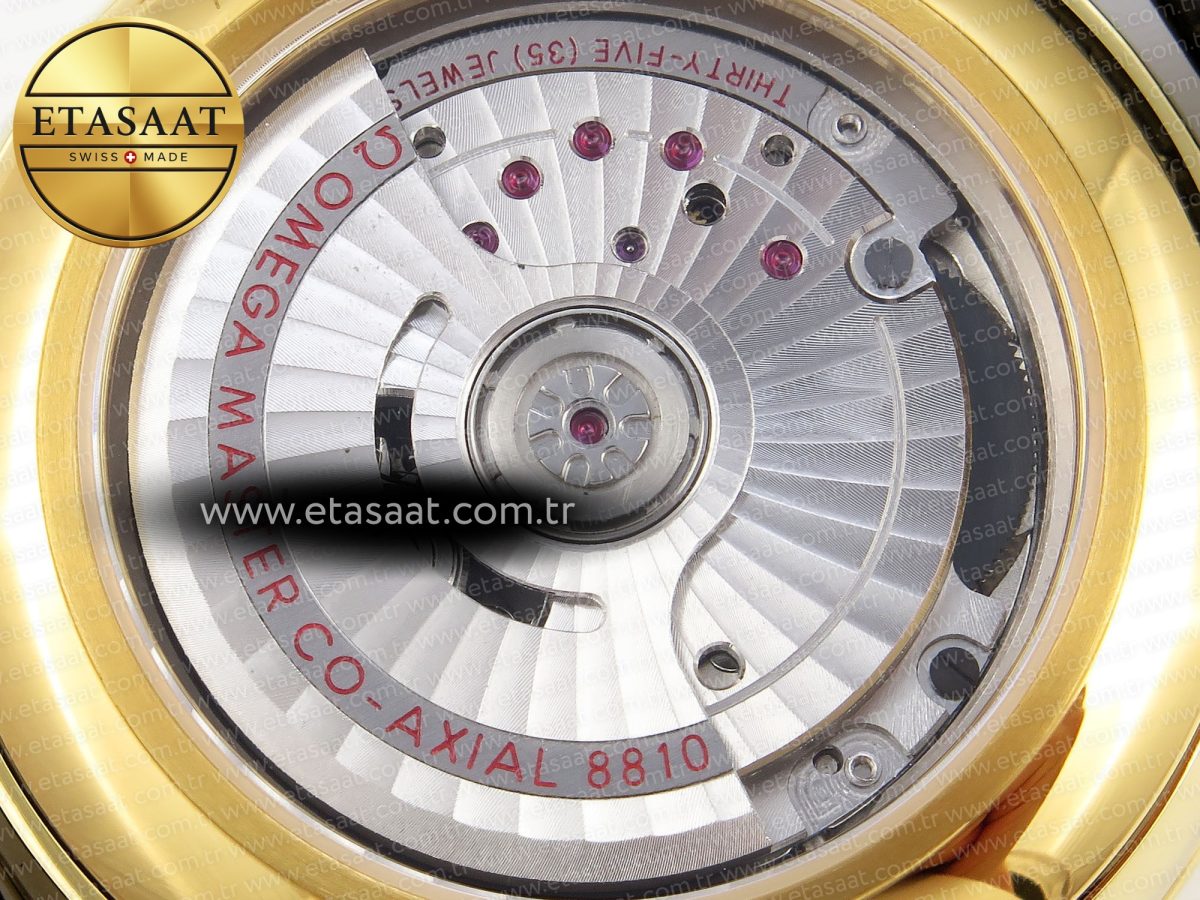De Ville Power Reserve YG MKF 1:1 Best Edition Black Dial on Black Leather Strap A8810 - Görsel 19