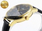 De Ville Power Reserve YG MKF 1:1 Best Edition Black Dial on Black Leather Strap A8810 - Görsel 8