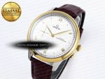 De Ville Power Reserve YG MKF 1:1 Best Edition White Dial on Brown Leather Strap A8810