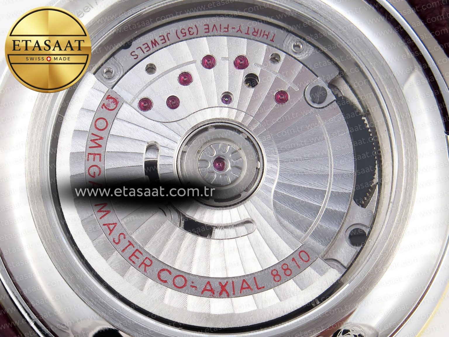 De Ville Power Reserve YG MKF 1:1 Best Edition White Dial on Brown Leather Strap A8810 - Görsel 19