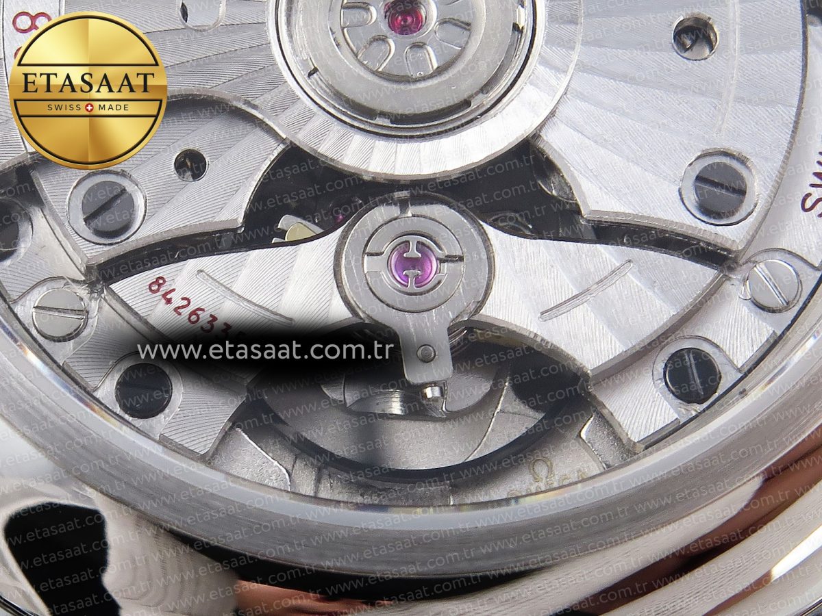 De Ville Power Reserve YG MKF 1:1 Best Edition White Dial on Brown Leather Strap A8810 - Görsel 21