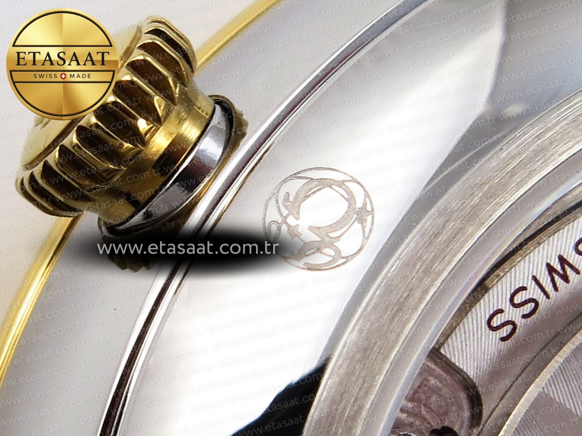De Ville Power Reserve YG MKF 1:1 Best Edition White Dial on Brown Leather Strap A8810 - Görsel 25