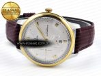 De Ville Power Reserve YG MKF 1:1 Best Edition White Dial on Brown Leather Strap A8810 - Görsel 6