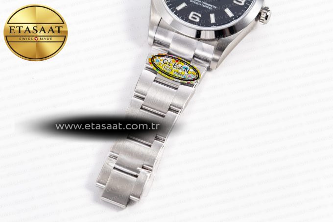 Explorer 124270 36mm 904L Steel Clean 1:1 Best Edition Black Dial on SS Bracelet VR3230 - Görsel 24