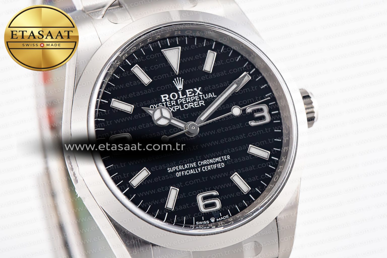Explorer 124270 36mm 904L Steel Clean 1:1 Best Edition Black Dial on SS Bracelet VR3230 - Görsel 4