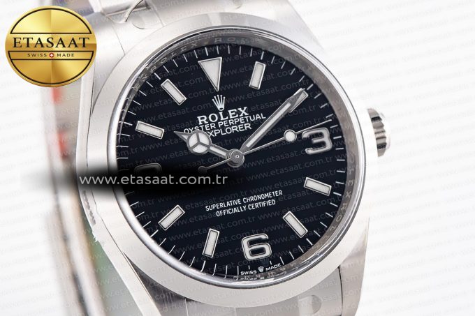 Explorer 124270 36mm 904L Steel Clean 1:1 Best Edition Black Dial on SS Bracelet VR3230 - Görsel 4