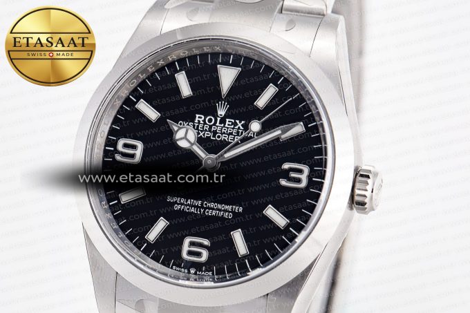 Explorer 124270 36mm 904L Steel Clean 1:1 Best Edition Black Dial on SS Bracelet VR3230 - Görsel 6