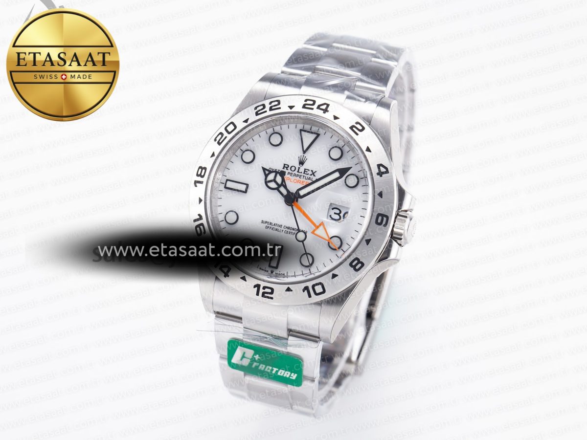 Explorer II 42mm 226570 904L SS C+F 1:1 Best Edition White Dial on Bracelet VR3285 CHS - Görsel 1