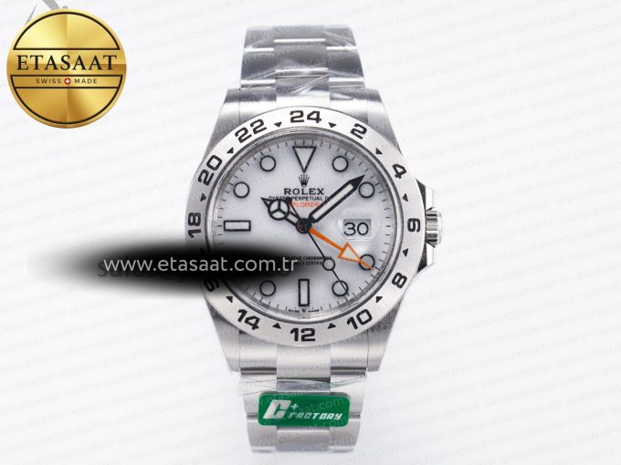 Explorer II 42mm 226570 904L SS C+F 1:1 Best Edition White Dial on Bracelet VR3285 CHS - Görsel 3