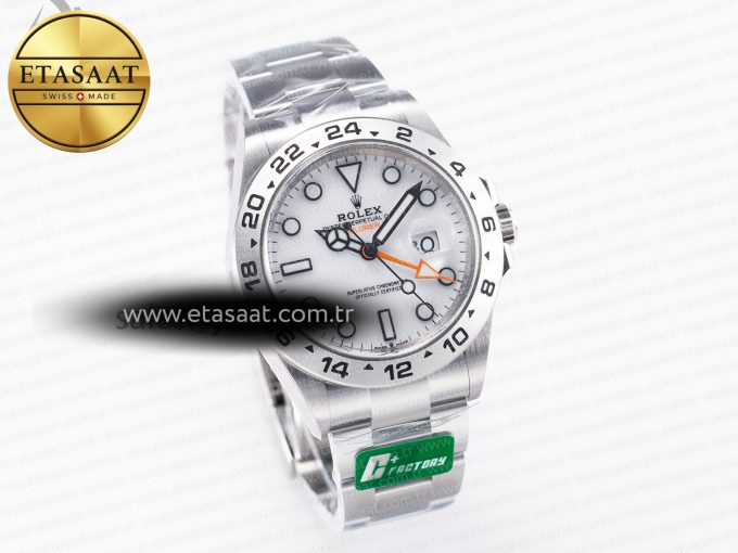 Explorer II 42mm 226570 904L SS C+F 1:1 Best Edition White Dial on Bracelet VR3285 CHS - Görsel 4