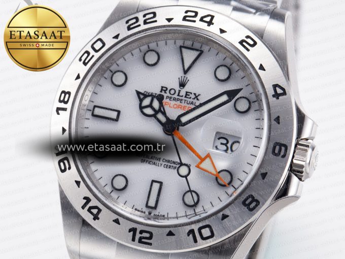 Explorer II 42mm 226570 904L SS C+F 1:1 Best Edition White Dial on Bracelet VR3285 CHS - Görsel 5