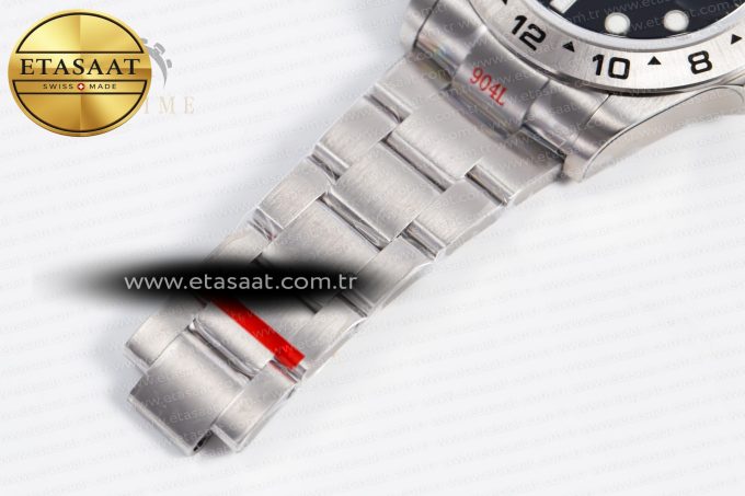 Explorer II 42mm 226570 Black 904L SS GMF 1:1 Best Edition Black Dial on Bracelet VR3285 (Correct Hand Stack) - Görsel 25