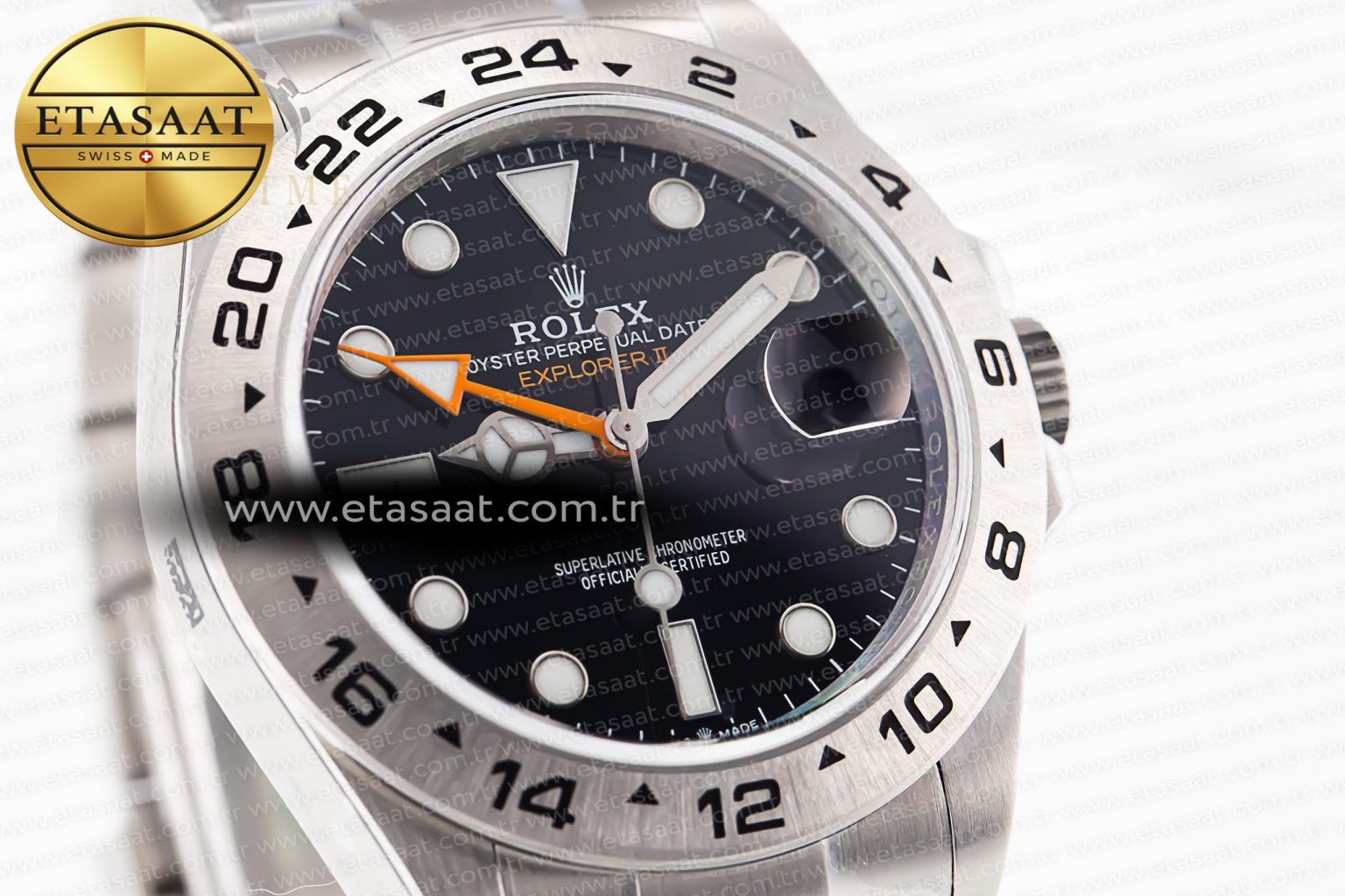 Explorer II 42mm 226570 Black 904L SS GMF 1:1 Best Edition Black Dial on Bracelet VR3285 (Correct Hand Stack) - Görsel 5
