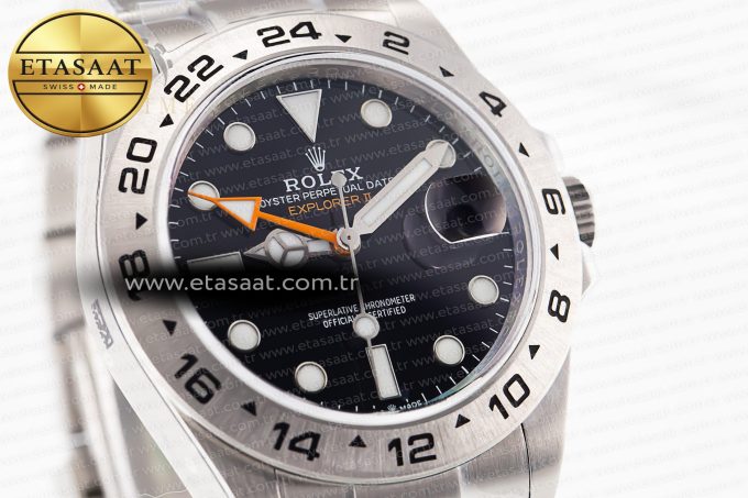Explorer II 42mm 226570 Black 904L SS GMF 1:1 Best Edition Black Dial on Bracelet VR3285 (Correct Hand Stack) - Görsel 5