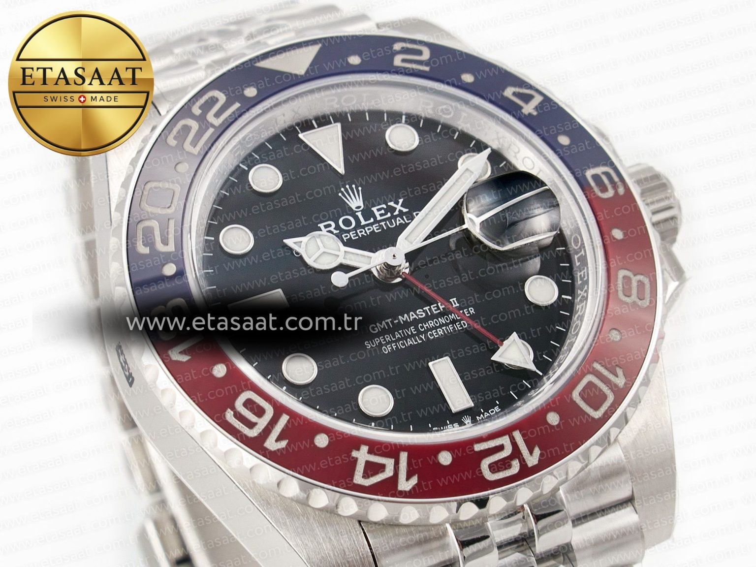 GMT-Master II 126710 BLRO Blue/Red Ceramic 904L ARF 1:1 Best Edition on Jubilee Bracelet SH3285 CHS - Görsel 5