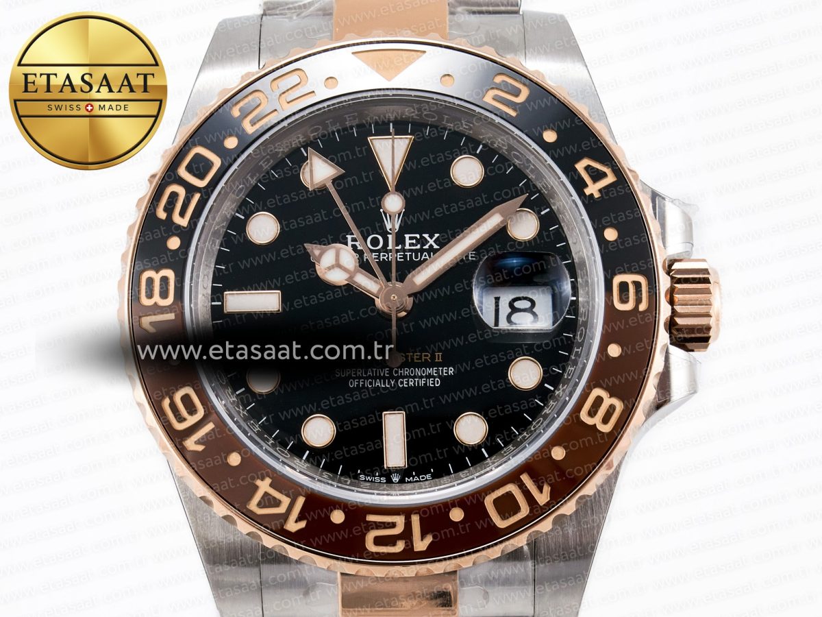 GMT-Master II 126711 CHNR ARF 1:1 Best Edition Black Dial on RG/SS Bracelet SH3285 CHS - Görsel 4