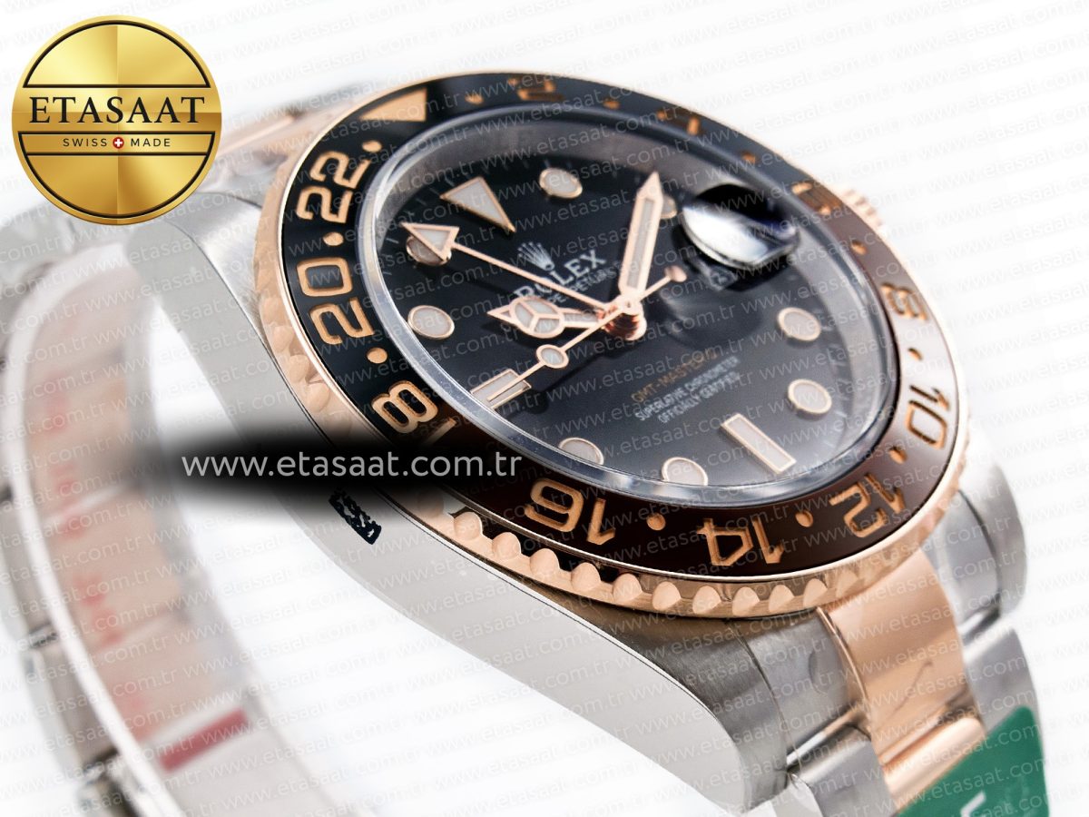 GMT-Master II 126711 CHNR ARF 1:1 Best Edition Black Dial on RG/SS Bracelet SH3285 CHS - Görsel 6