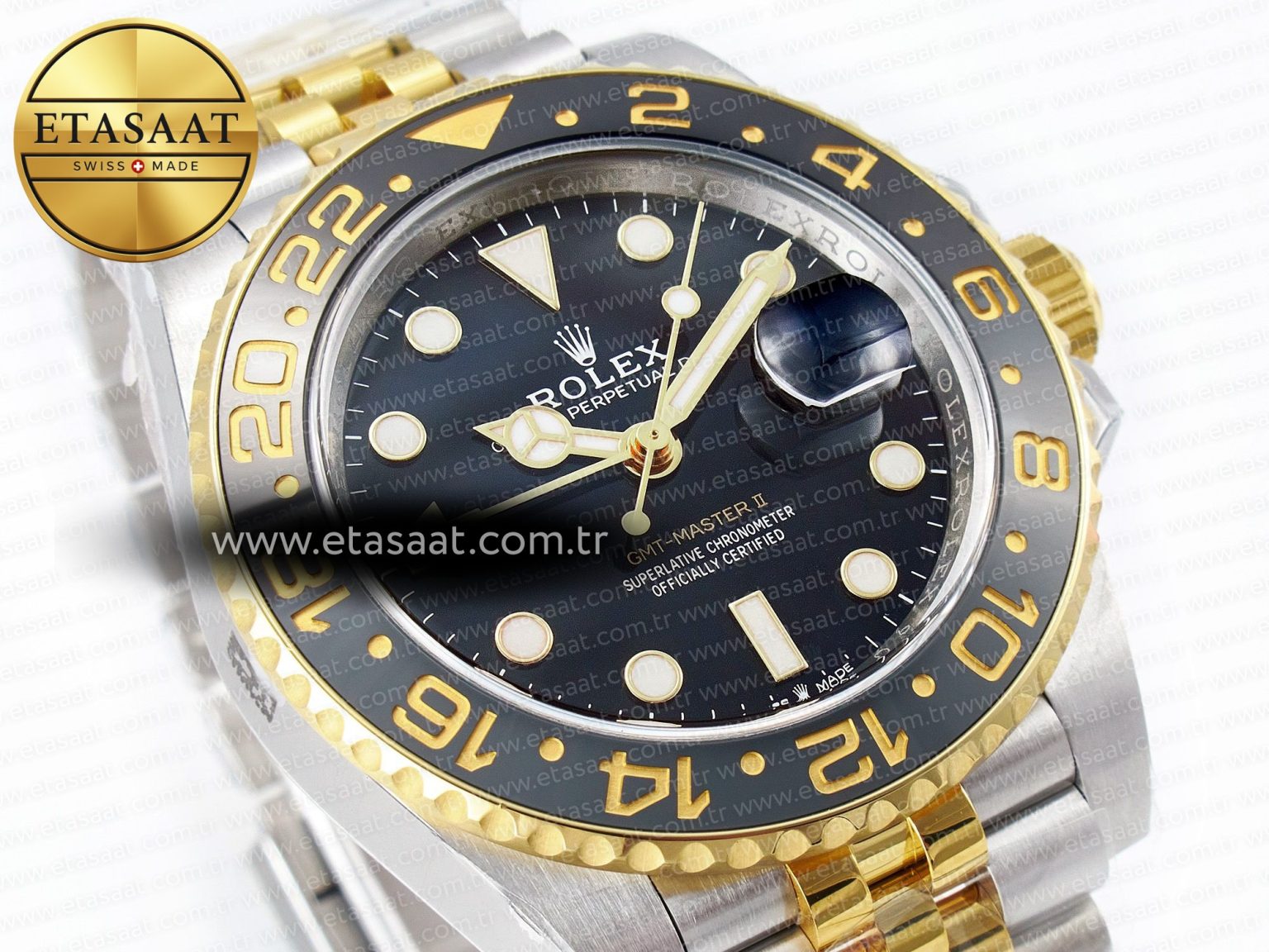 GMT Master II 126713 904L SS Clean 1:1 Best Edition Black Dial on Jubilee Bracelet DD3285 - Görsel 5