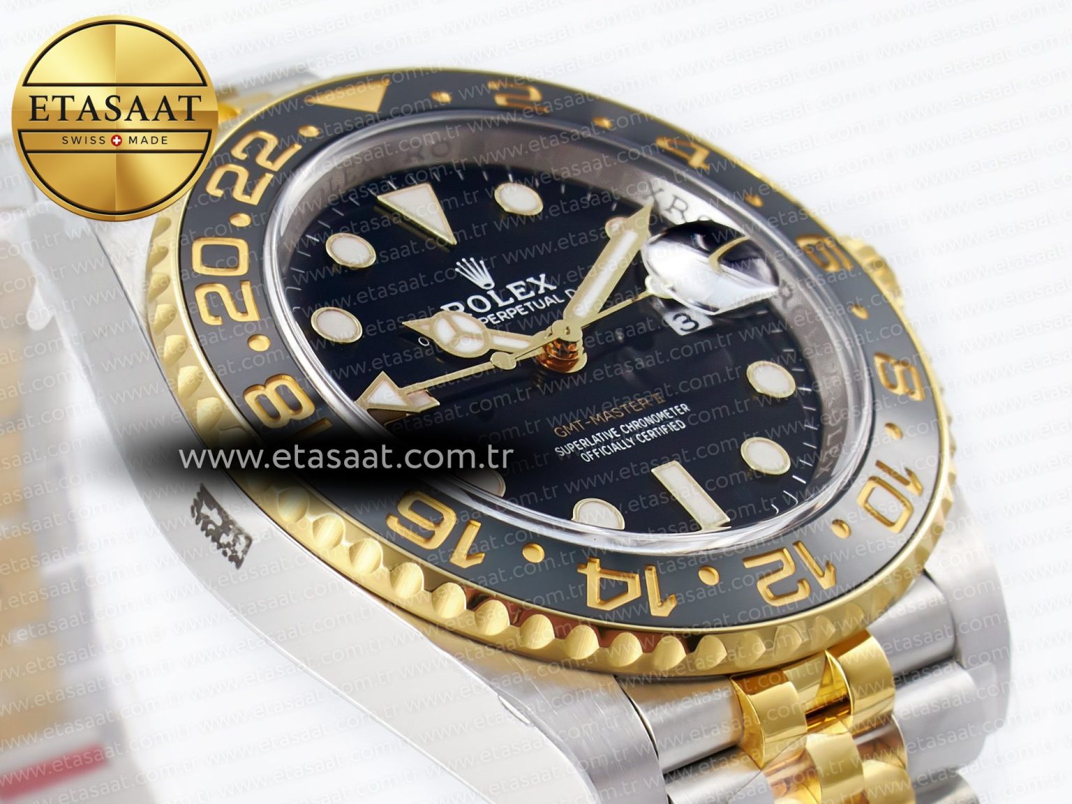 GMT Master II 126713 904L SS Clean 1:1 Best Edition Black Dial on Jubilee Bracelet DD3285 - Görsel 6