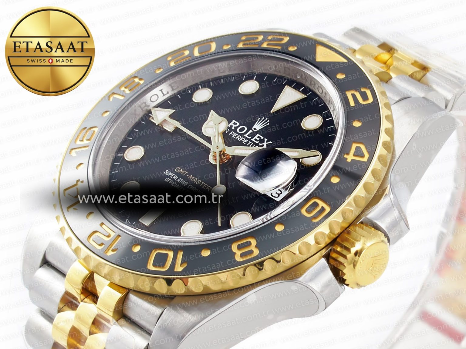 GMT Master II 126713 904L SS Clean 1:1 Best Edition Black Dial on Jubilee Bracelet DD3285 - Görsel 7