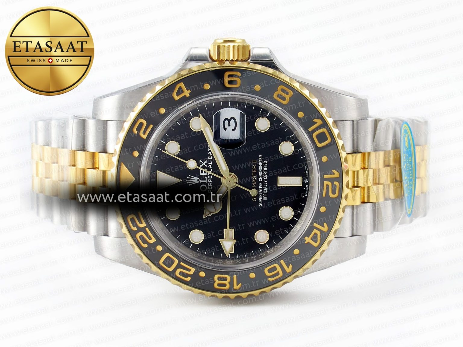 GMT Master II 126713 904L SS Clean 1:1 Best Edition Black Dial on Jubilee Bracelet DD3285 - Görsel 9
