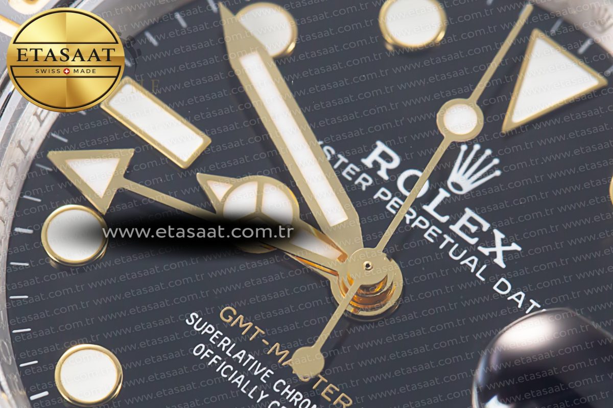 GMT Master II 126713 904L SS GMF 1:1 Best Edition Black Dial on Jubilee Bracelet SH3285 CHS - Görsel 11